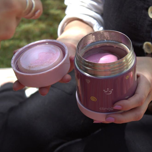 Pote Térmico Dupla Camada Vácuo Milky 330ml - Alimentos Quentes por 5h e Frios por 7h