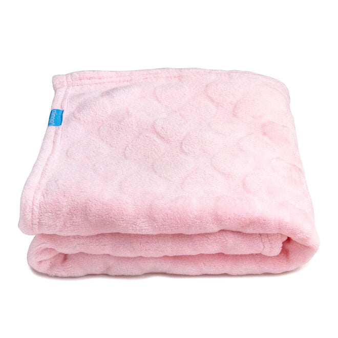 Kit Cobertor com Naninha Coração Rosa - Clingo