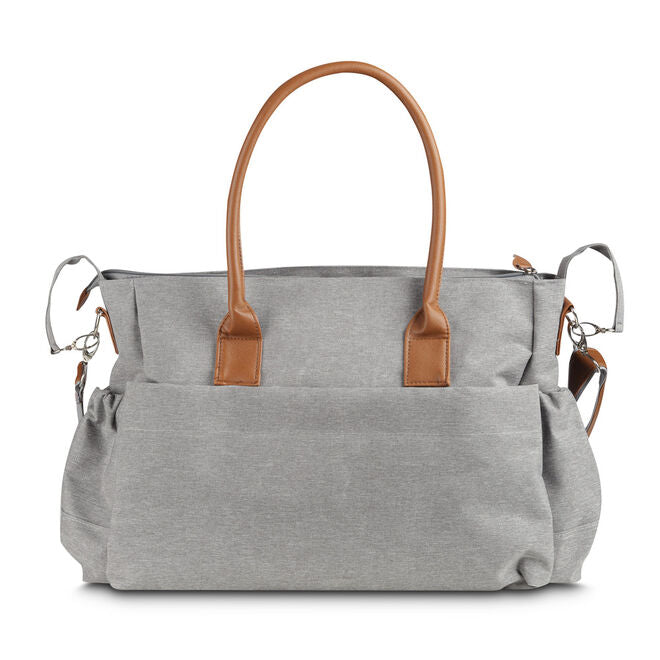 Bolsa Multifuncional para Maternidade em Poliéster Cinza 25L