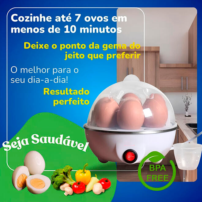 Cozedor de Ovos Elétrico 7 Ovos em 10 Minutos 127v