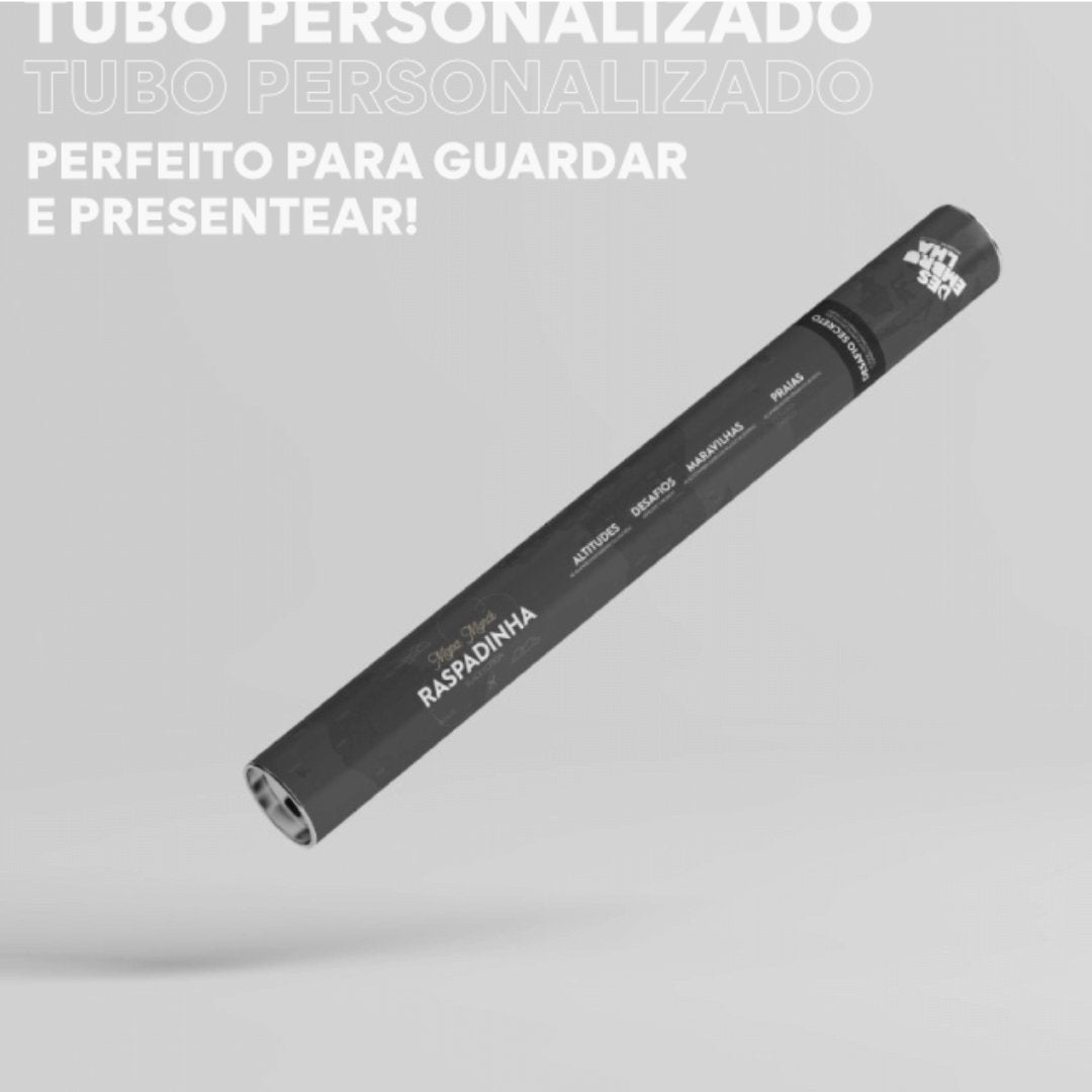 Mapa Mundi Pôster Raspadinha Black Edition