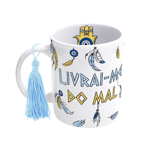 Caneca com Pompom para presente