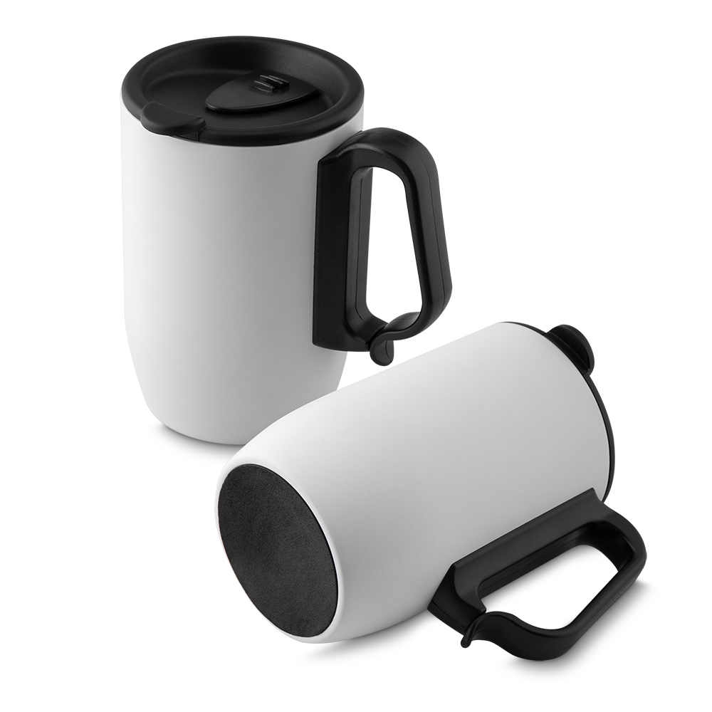 caneca em aço inox com tampa