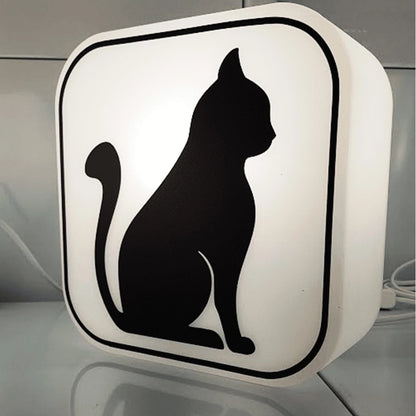 Luminária de Mesa Gato Silhueta