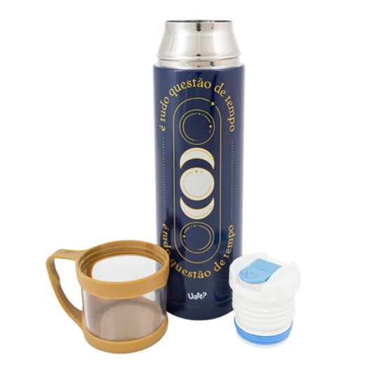 garrafa térmica com caneca