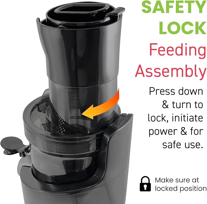 Máquina de suco - Espremedor Elite Gourmet EJX017 200W – Prensa Fria, Silencioso e Compacto