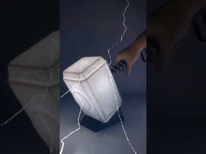Luminária Martelo Thor 3D da Marvel Decoração Geek Temática Realista
