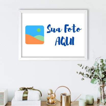 Quadro personalizado com moldura horizontal