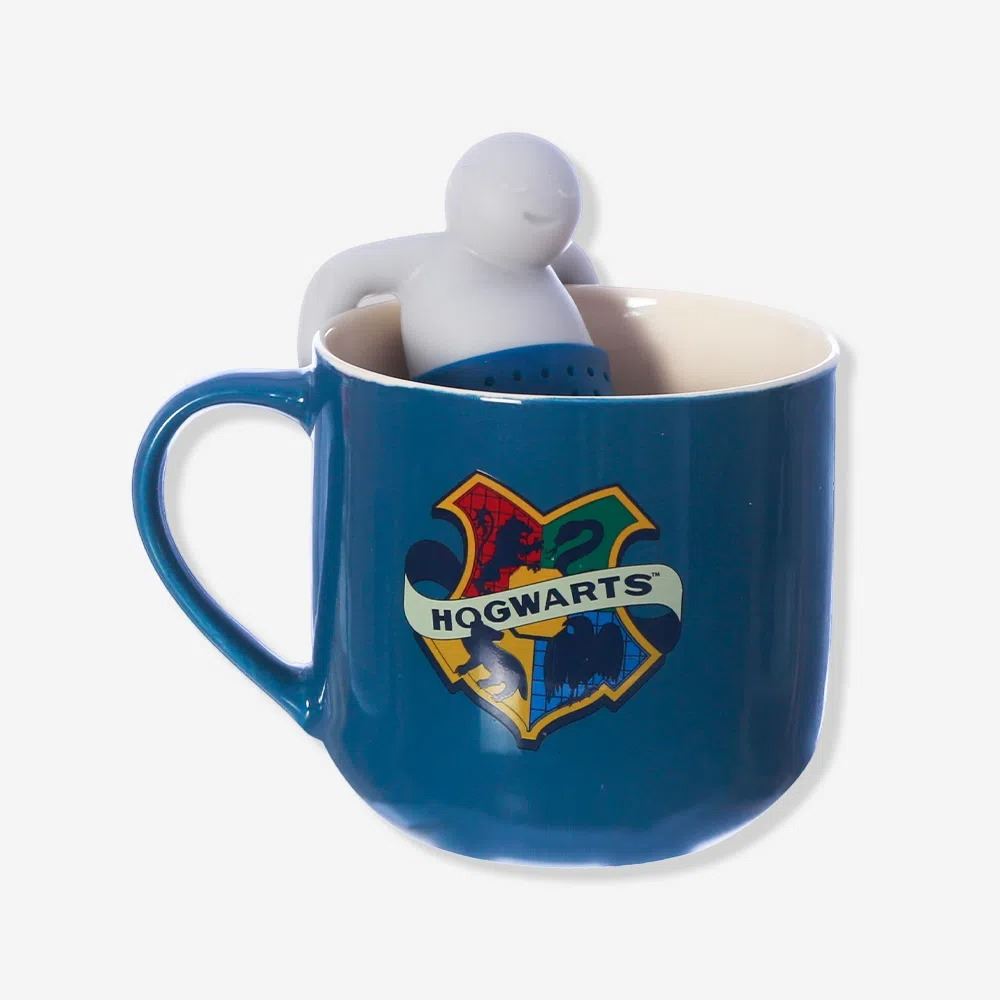Caneca com Infusor Hogwarts Houses Harry Potter de 350ml