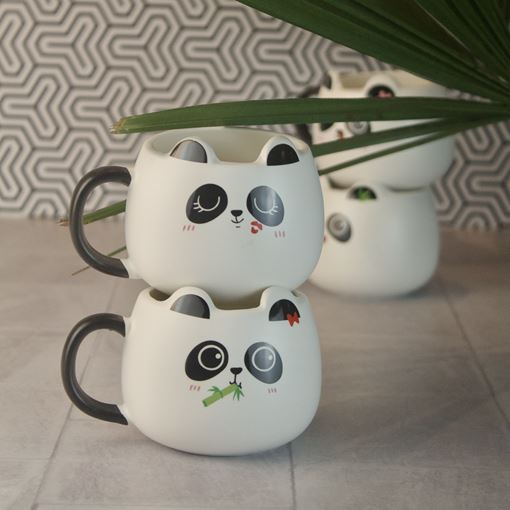 Caneca de Cerâmica Pandinha Empilhável - Laço