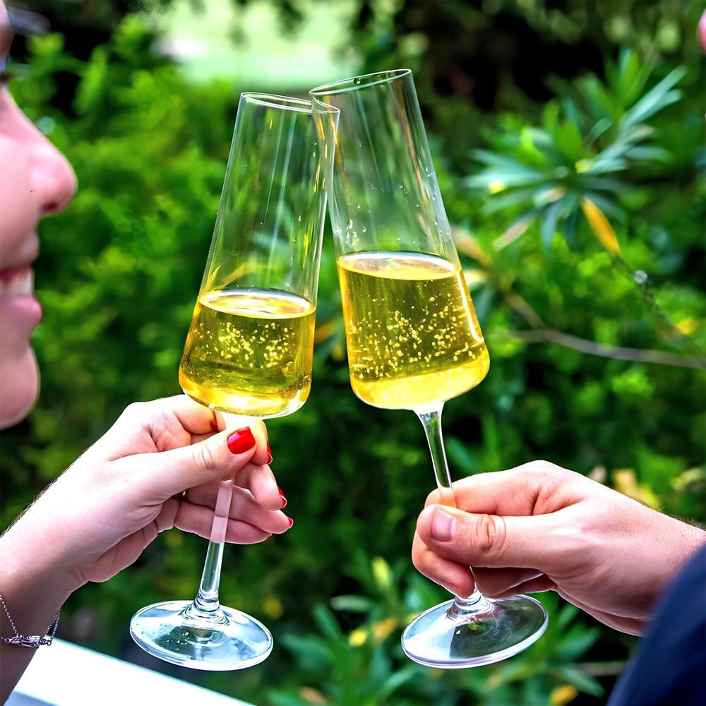 taça de cristal bohemia champagne