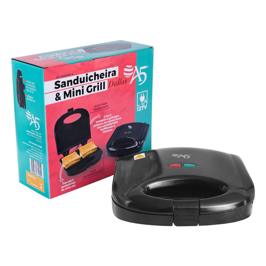Sanduicheira Grill Elétrico Antiaderente