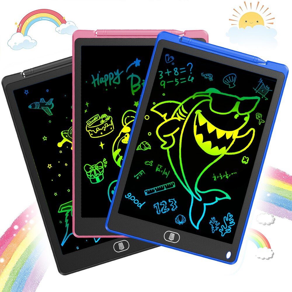 Lousa Mágica Infantil Digital Tablet Escrita Colorida Para Desenho