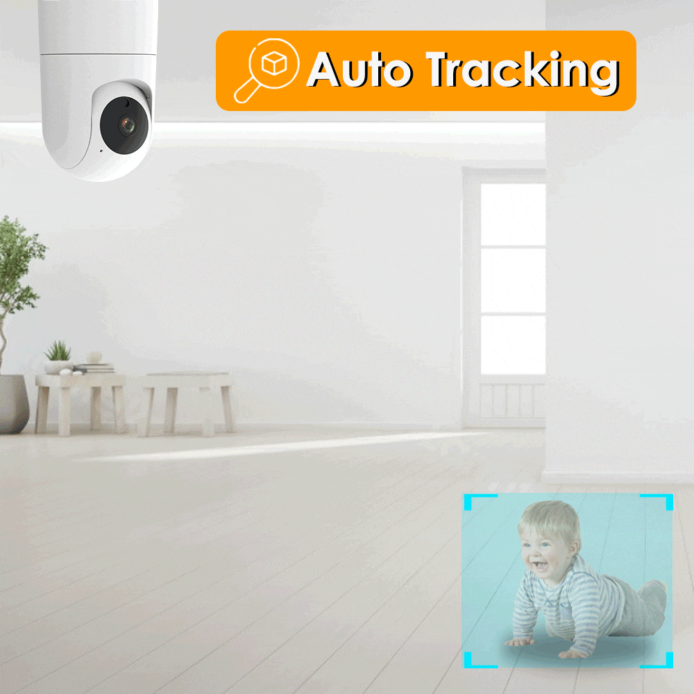 Babá Eletrônica: Câmera HD WIFI Com Alexa e Sensor de Movimento