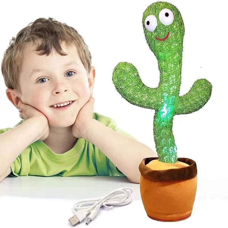 Cacto dançante e falante brinquedo super divertido