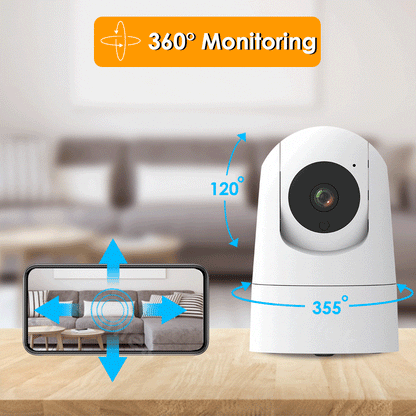 Babá Eletrônica: Câmera HD WIFI Com Alexa e Sensor de Movimento