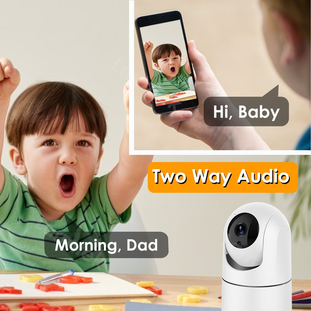 Babá Eletrônica: Câmera HD WIFI Com Alexa e Sensor de Movimento