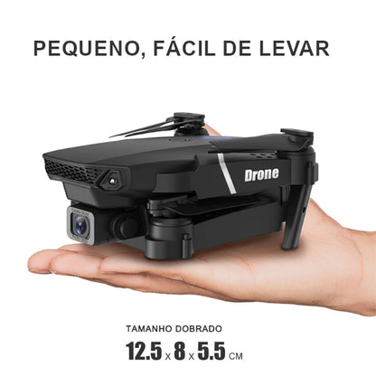 Drone para adulto iniciante com duas câmeras pequeno.