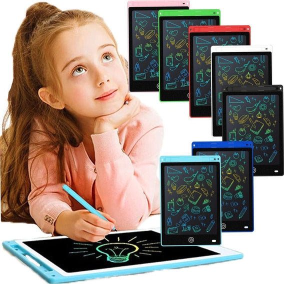 Lousa digital infantil colorida 12 polegadas